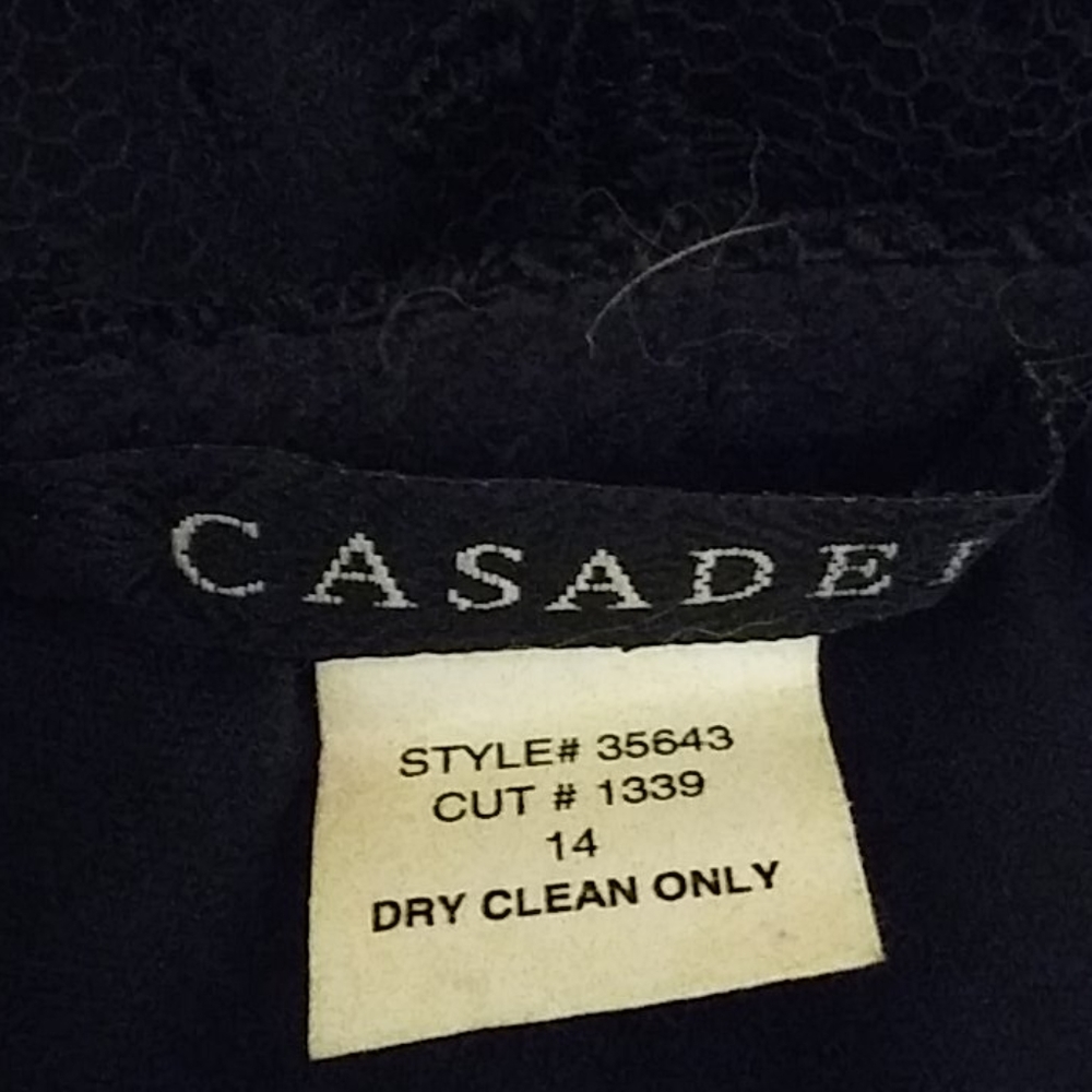 CADSADEI BLACK LACE SKIRT - 14 - Picture 6 of 8